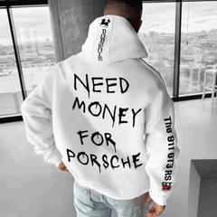 Warm, Printed Hoodie for Men | Plus Size 3