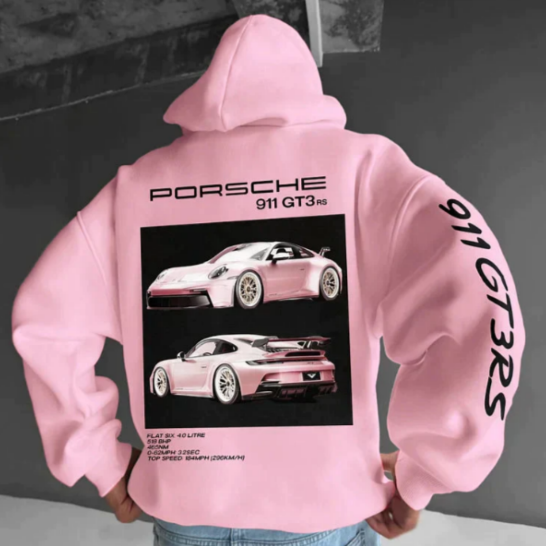 Warm, Printed Hoodie for Men | Plus Size 6