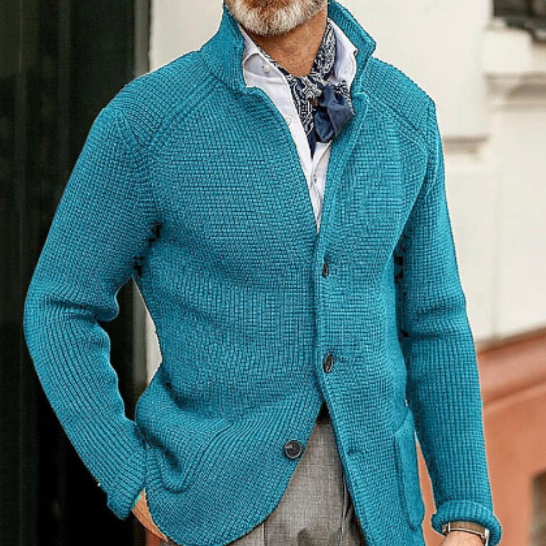 Warm men's cardigan | Button-up 12