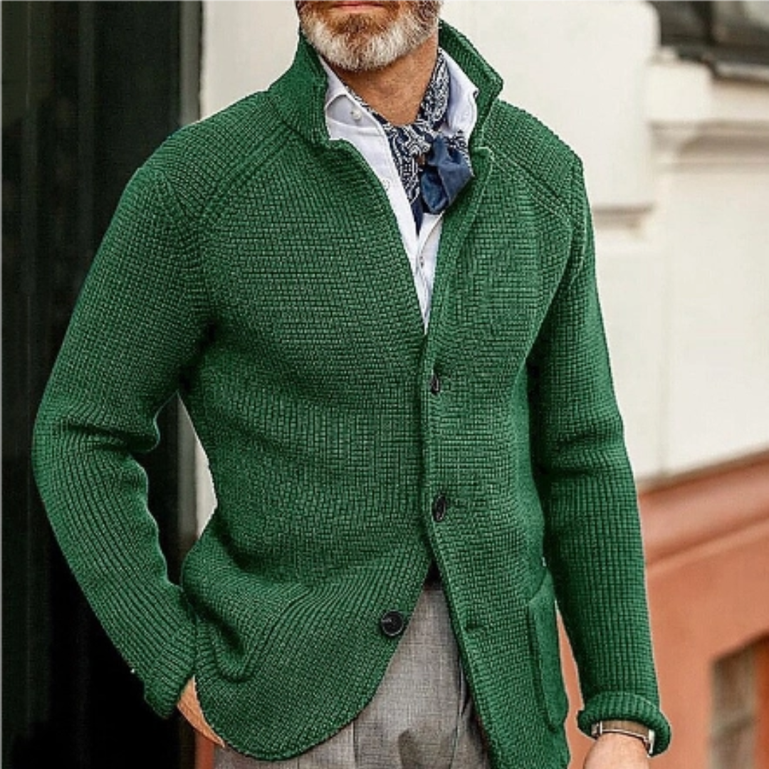 Warm men's cardigan | Button-up 13