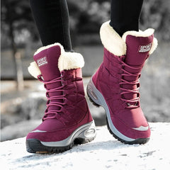 Waterproof Mid-Calf Snow Boots for Women – Cozy & Stylish 2