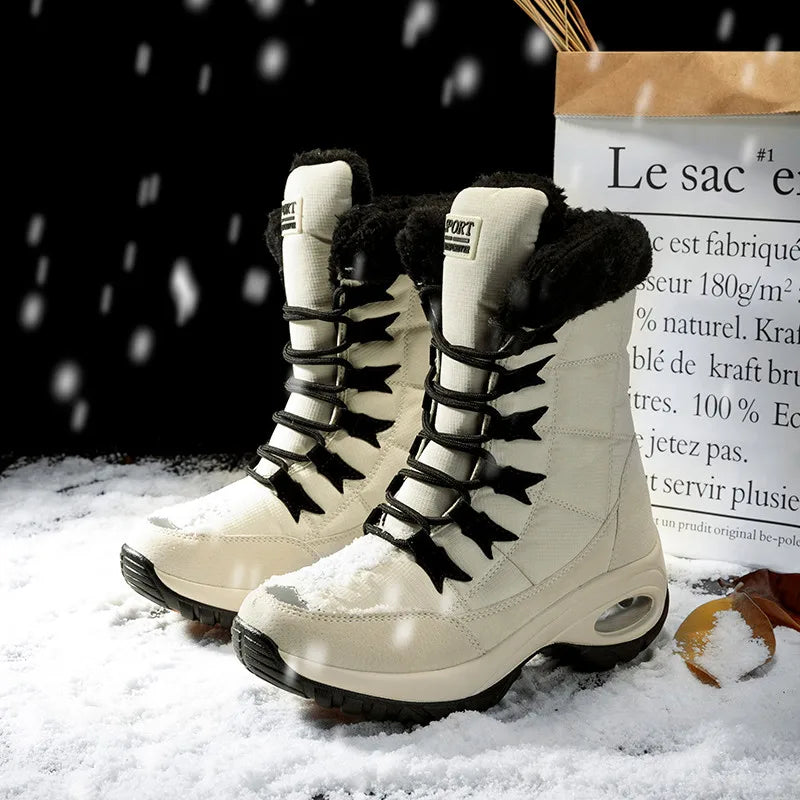 Waterproof Mid-Calf Snow Boots for Women – Cozy & Stylish 6