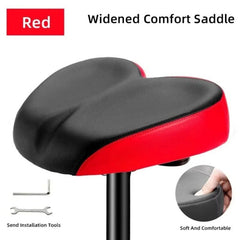 Wide Comfort Bike Seat with Extra-Wide Support and Shock Absorption – Ergonomic Bicycle Saddle for Maximum Comfort 2