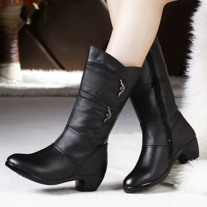 Women's Black Winter Boots | Warm 2