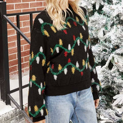 Women's Cozy Christmas Sweater Casual Warm Knit 1