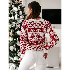 Women's Cozy Knitted Christmas Sweater Warm Knit 2