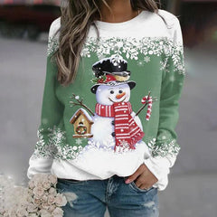 Women's Festive Christmas Sweater Cozy Warm Knit 0