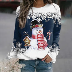Women's Festive Christmas Sweater Cozy Warm Knit 3