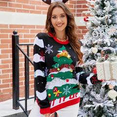 Women's Festive Christmas Sweater Soft Acrylic Blend 2