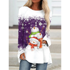 Women's Festive Long Sleeve Sweater Cozy Knit 2