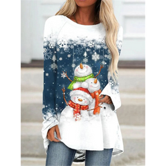 Women's Festive Long Sleeve Sweater Cozy Knit 3