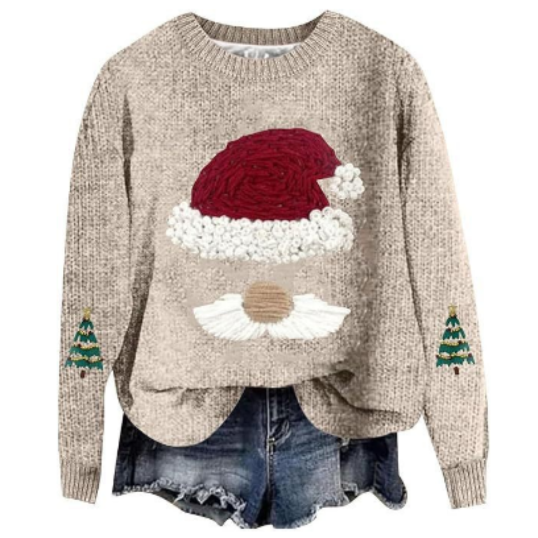 Women's Festive Long Sleeve Sweater Cozy Knit 7
