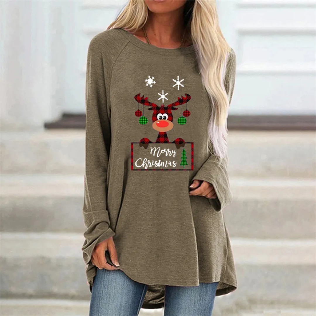 Women's Festive Long Sweater Warm Knit 2