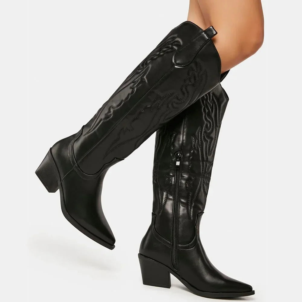 Women's Knee-High Cowboy Boots | Classic 4