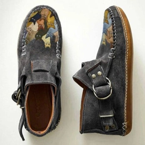 Women's Leopard Print Ankle Boots | Warm 1