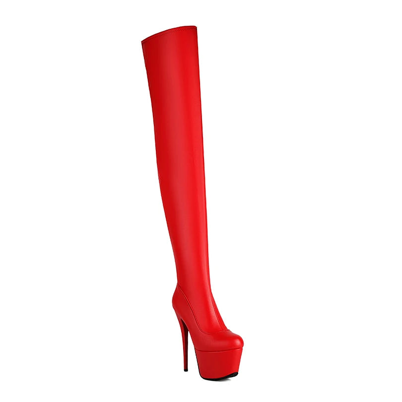 Women's Over-the-Knee Boots | High Platform Heel 7