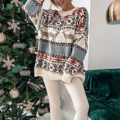 Women's Oversized Christmas Sweater Soft Fabric 2