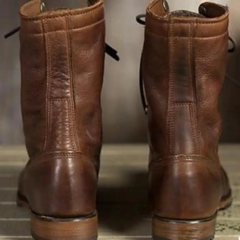 Women's Retro Lace-Up Boots | Collapsible Ankle Strap 1