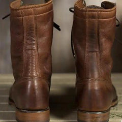 Women's Retro Lace-Up Boots | Collapsible Ankle Strap 1