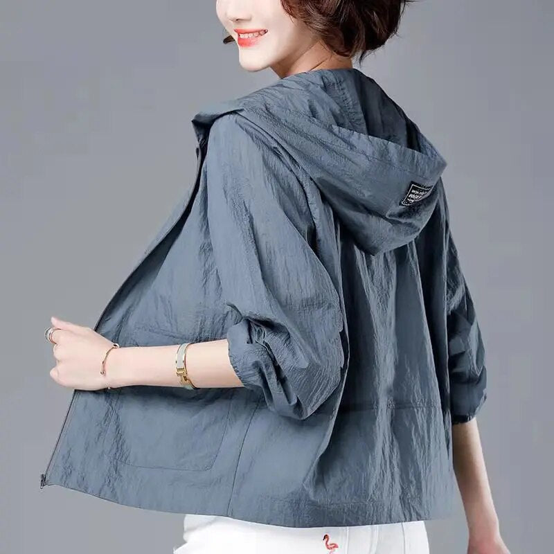 Women's Windproof Rain Jacket | With Hood 1