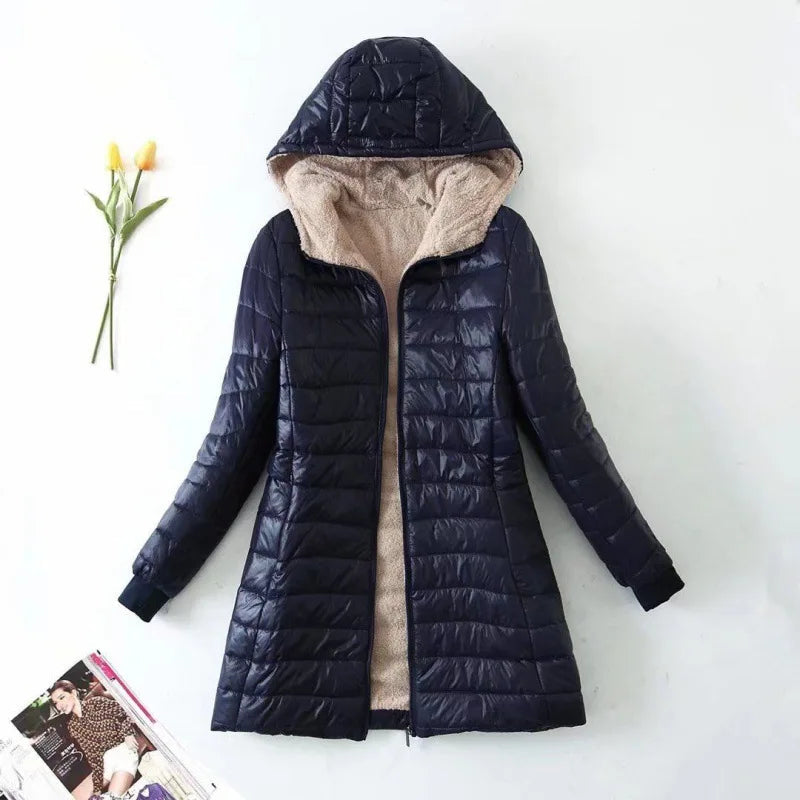 Women's Winter Fleece Jacket | With Hood 3