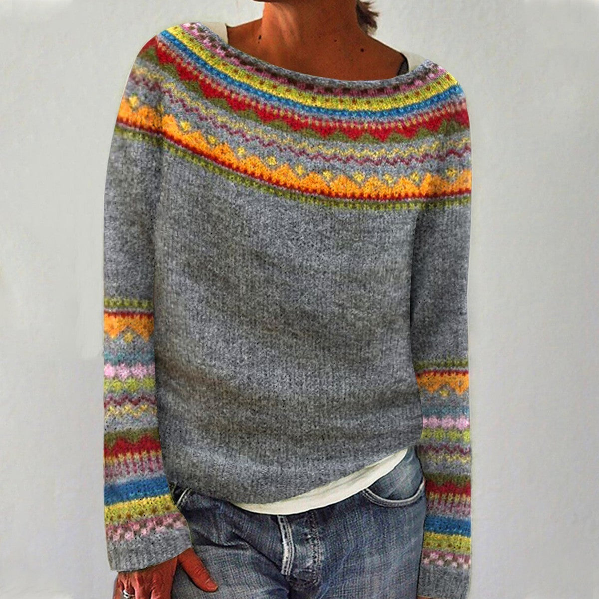 Women's Winter Sweater Vintage Design – Soft Knitted Sweater | DANIQUE 0