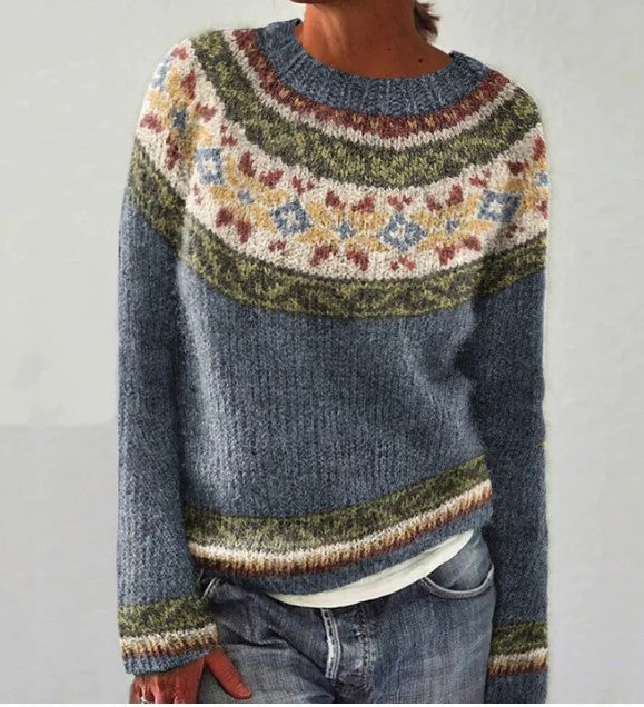 Women's Winter Sweater Vintage Design – Soft Knitted Sweater | DANIQUE 5