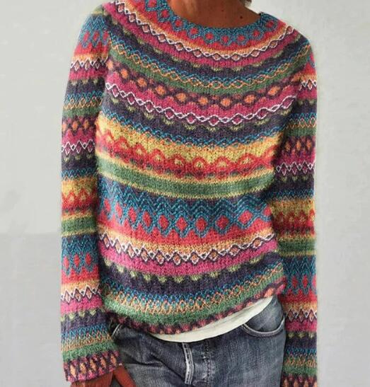 Women's Winter Sweater Vintage Design – Soft Knitted Sweater | DANIQUE 6