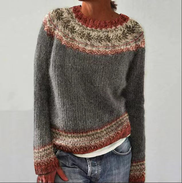 Women's Winter Sweater Vintage Design – Soft Knitted Sweater | DANIQUE 8