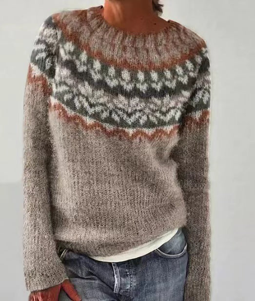Women's Winter Sweater Vintage Design – Soft Knitted Sweater | DANIQUE 9