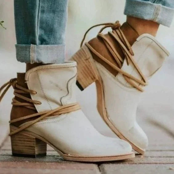 Women's vintage dirndl shoes | Ankle boots 0