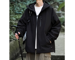 Women's windproof rain jacket with hood | Long sleeves 1