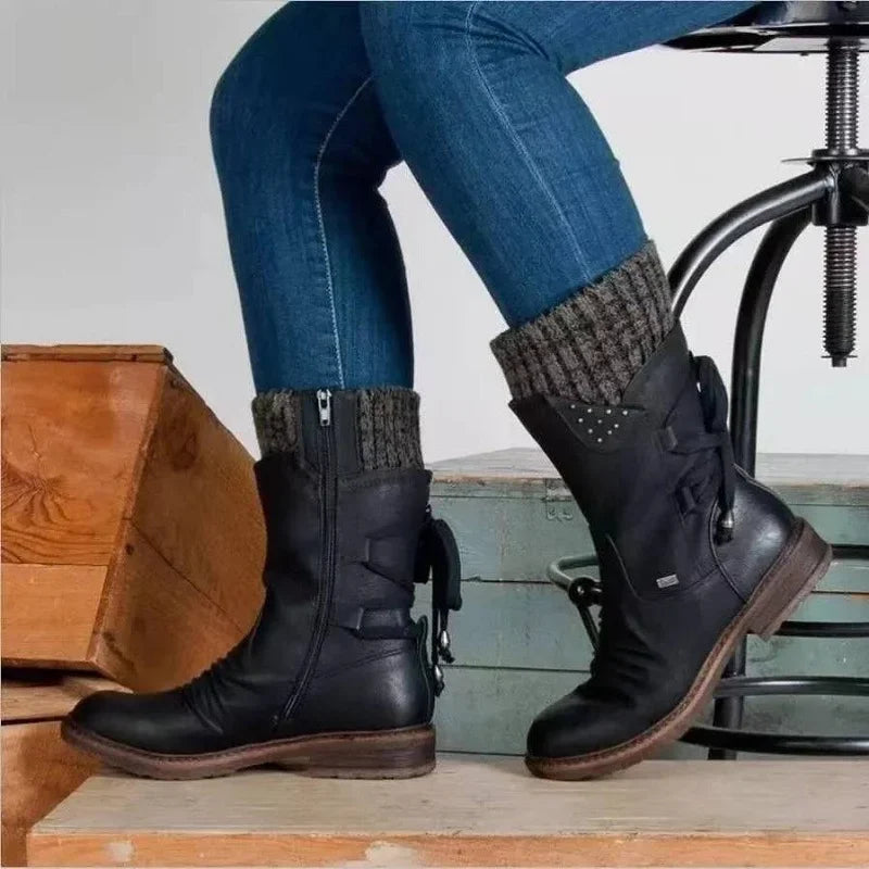 Women's winter ankle boots | Lace-up 10