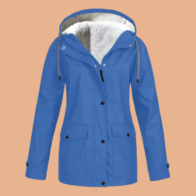 Women's winter insulated jacket with a casual hood 10
