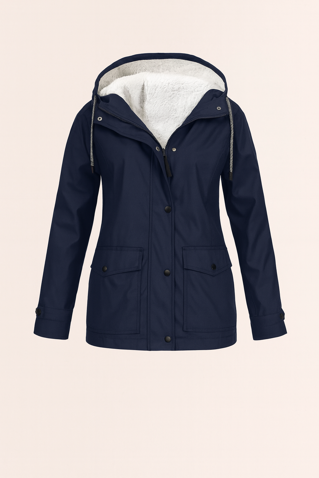 Women's winter insulated jacket with a casual hood 3