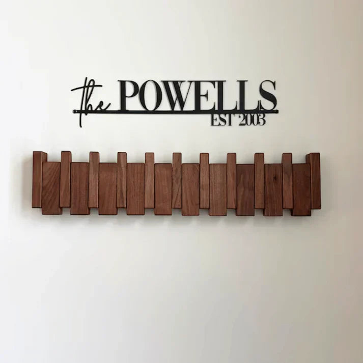 Wooden piano coat rack - HarmonyCoat 3