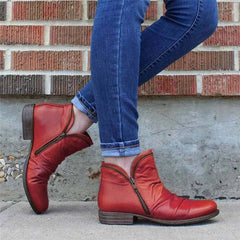 Zip-Up Ankle Boots for Women – Stylish & Comfortable 0
