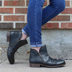 Zip-Up Ankle Boots for Women – Stylish & Comfortable 1