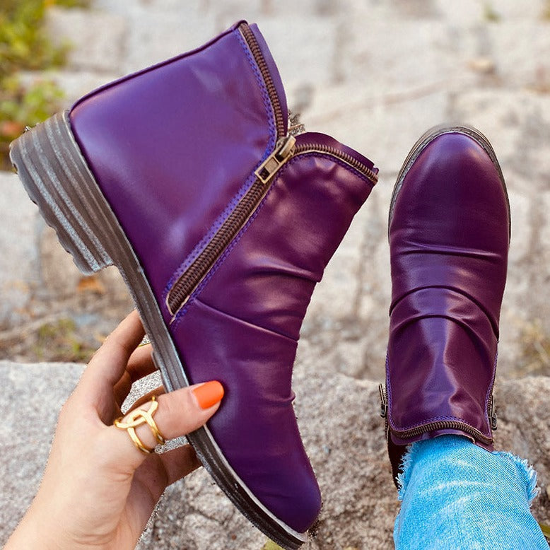 Zip-Up Ankle Boots for Women – Stylish & Comfortable 7