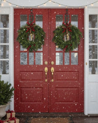 Couronne de Noël de ferme, couronne bohème, couronne de vacances